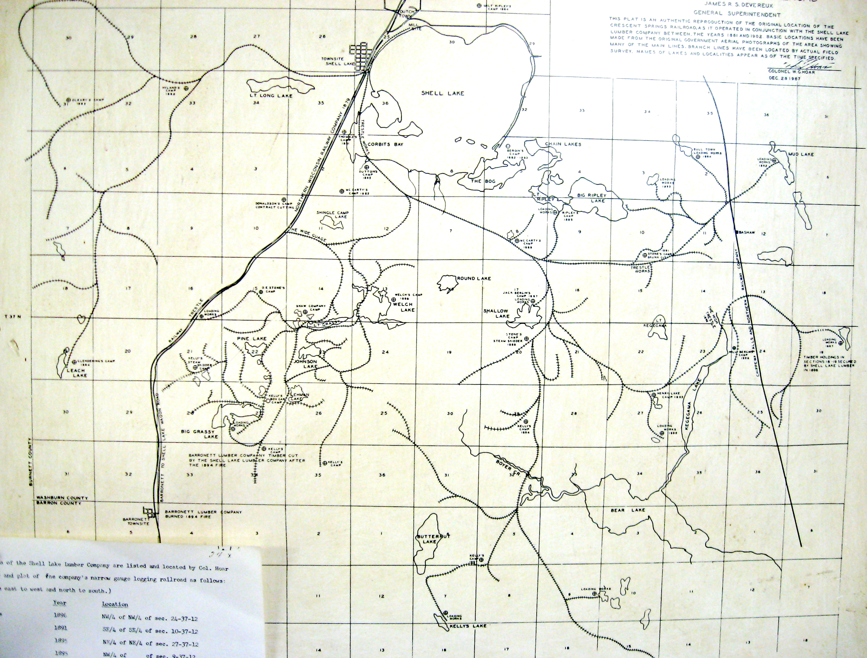 NorthernWisconsinRRgroups.io Shell Lake logging railroads